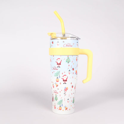 Tasse Isotherme 1250ml avec paille - Tumbler Inox