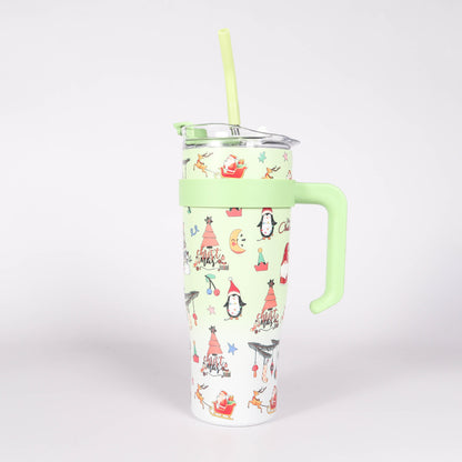 Tasse Isotherme 1250ml avec paille - Tumbler Inox