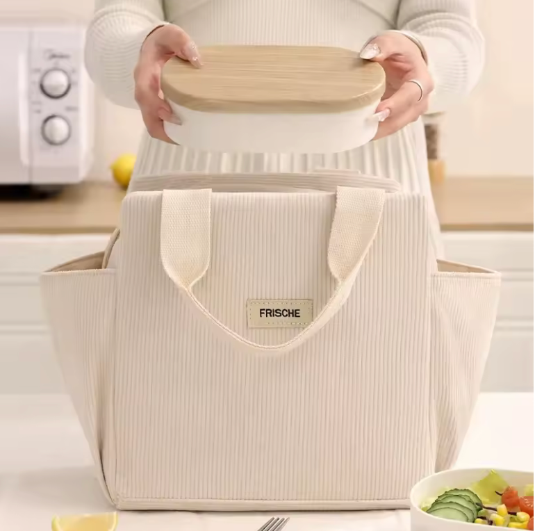 Sac Repas Isotherme en Velours Côtelé – Rovaniemi