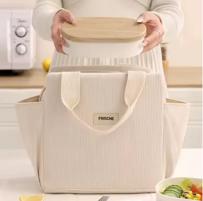 Sac Repas Isotherme en Velours Côtelé – Rovaniemi
