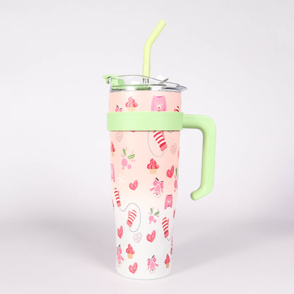 Tasse Isotherme 1250ml avec paille - Tumbler Inox
